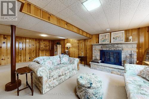 68 Hollyhedge Drive, Toronto, ON - Indoor Photo Showing Living Room With Fireplace