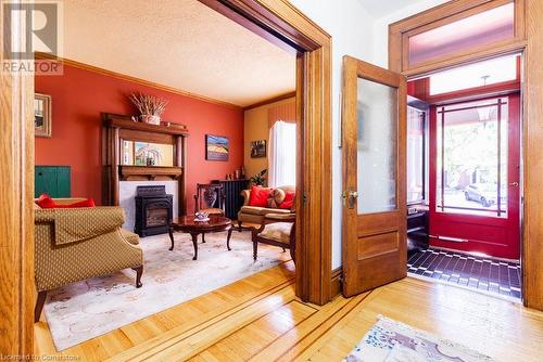 80 Stanley Avenue, Hamilton, ON - Indoor With Fireplace