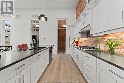 247 Brock Street Unit# 201, Amherstburg, ON - Indoor Photo Showing Kitchen With Double Sink With Upgraded Kitchen