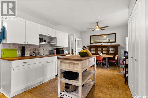 5228 7Th Avenue, Regina, SK - Indoor Photo Showing Kitchen With Double Sink