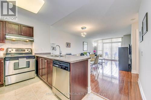 2202 - 35 Kingsbridge Garden Circle, Mississauga (Hurontario), ON - Indoor Photo Showing Kitchen With Stainless Steel Kitchen With Double Sink