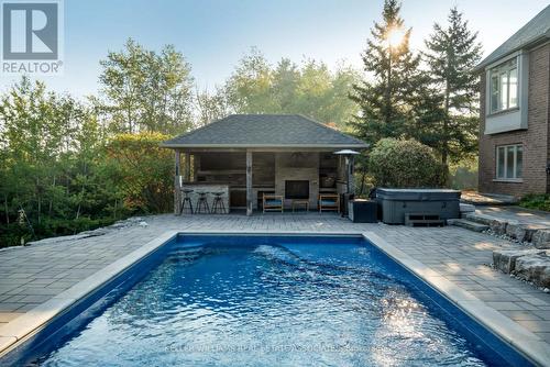 11325 Taylor Court, Milton (Brookville), ON - Outdoor With In Ground Pool With Deck Patio Veranda