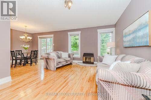 92 Drumlin Drive, Cambridge, ON - Indoor Photo Showing Living Room With Fireplace