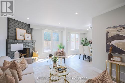 113 Simmons Boulevard, Brampton (Madoc), ON - Indoor Photo Showing Living Room With Fireplace