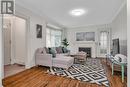 25 Arcadian Circle, Toronto, ON  - Indoor Photo Showing Living Room With Fireplace 