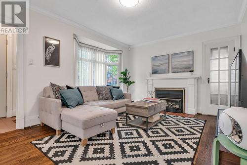 25 Arcadian Circle, Toronto, ON - Indoor Photo Showing Living Room With Fireplace