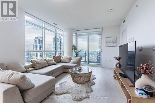 1702 - 30 Gibbs Road, Toronto (Islington-City Centre West), ON - Indoor Photo Showing Living Room