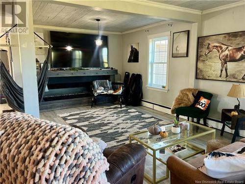 249 Mccluskey Road, Dsl De Grand-Sault/Falls, NB - Indoor Photo Showing Living Room With Fireplace