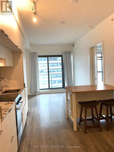 2104 - 159 Dundas Street E, Toronto, ON - Indoor Photo Showing Kitchen With Double Sink