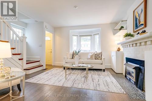 303 Forman Avenue, Toronto (Mount Pleasant East), ON - Indoor Photo Showing Living Room With Fireplace