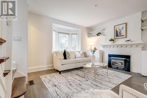 303 Forman Avenue, Toronto (Mount Pleasant East), ON - Indoor Photo Showing Living Room With Fireplace