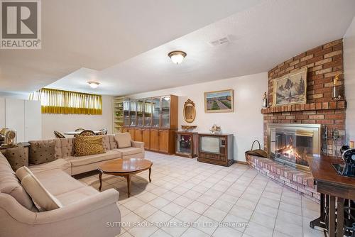 24 Sage Avenue, Toronto, ON - Indoor Photo Showing Living Room With Fireplace