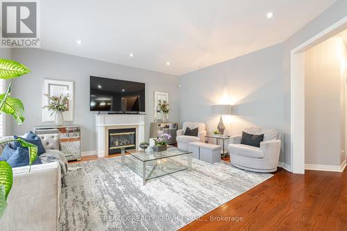 8 Levida Street, Brampton (Vales Of Castlemore), ON - Indoor Photo Showing Living Room With Fireplace