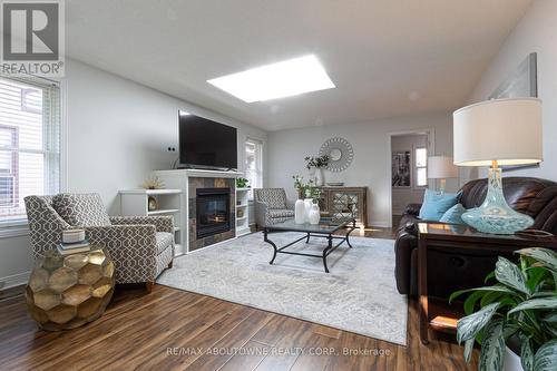 1227 Nathaniel Crescent, Burlington (Brant), ON - Indoor Photo Showing Living Room With Fireplace