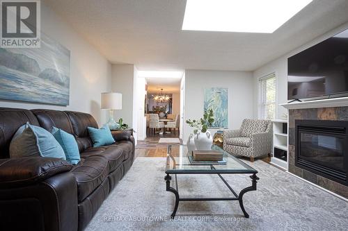 1227 Nathaniel Crescent, Burlington (Brant), ON - Indoor Photo Showing Living Room With Fireplace