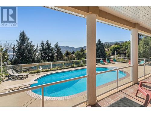 6097 Beatrice Road, Peachland, BC - Outdoor With In Ground Pool