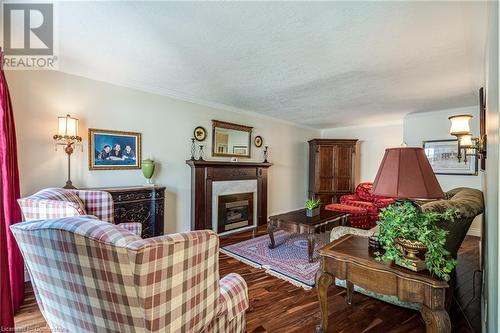 2169 Mystic Court, Burlington, ON - Indoor Photo Showing Living Room With Fireplace