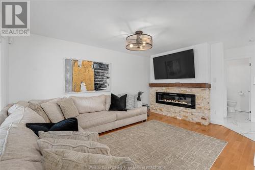 181 Diane Crescent, Lakeshore, ON - Indoor Photo Showing Living Room With Fireplace