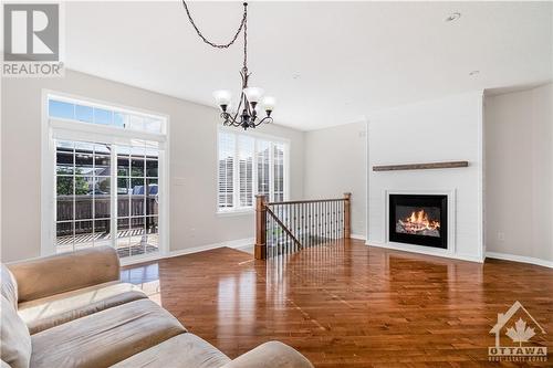 406 Blackleaf Drive, Ottawa, ON - Indoor Photo Showing Living Room With Fireplace