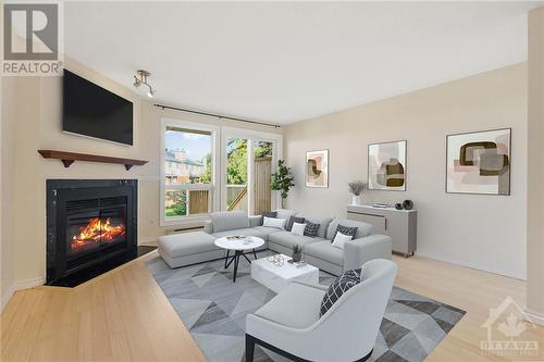 378 Briston Private, Ottawa, ON - Indoor Photo Showing Living Room With Fireplace