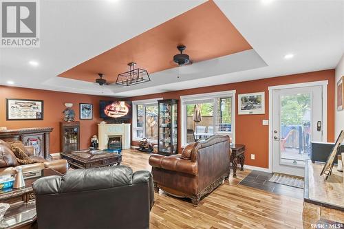 3103 Caen Street, Saskatoon, SK - Indoor Photo Showing Living Room With Fireplace