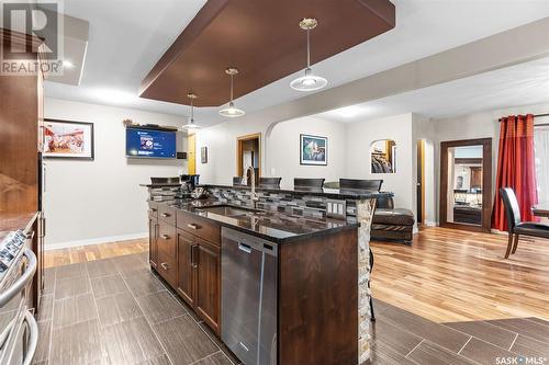 3103 Caen Street, Saskatoon, SK - Indoor Photo Showing Kitchen With Double Sink