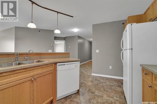 301 6345 Rochdale Boulevard, Regina, SK - Indoor Photo Showing Kitchen With Double Sink