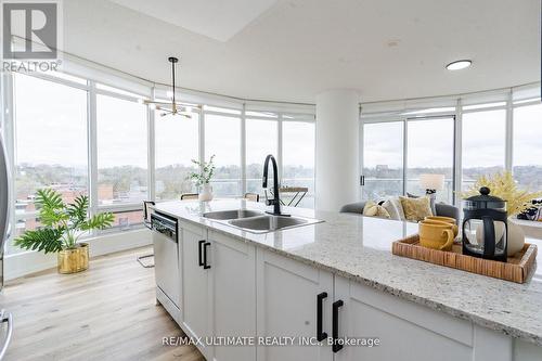 605 - 15 Windermere Avenue, Toronto, ON - Indoor Photo Showing Kitchen With Double Sink With Upgraded Kitchen