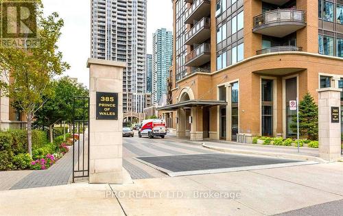 3602 - 385 Prince Of Wales Drive, Mississauga (City Centre), ON - Outdoor With Balcony With Facade