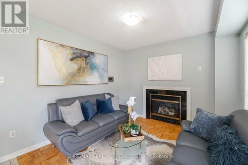 33 Cottongrass Lane, Brampton, ON - Indoor Photo Showing Living Room With Fireplace