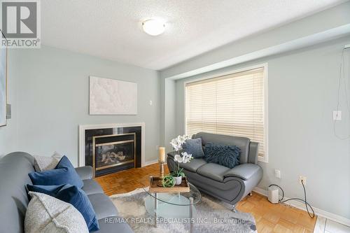 33 Cottongrass Lane, Brampton (Sandringham-Wellington), ON - Indoor Photo Showing Living Room With Fireplace