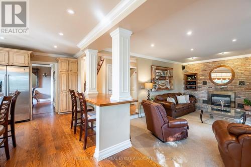 40 John Martin Court, Hamilton, ON - Indoor Photo Showing Living Room With Fireplace