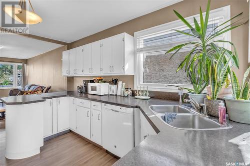 352 Forget Street, Regina, SK - Indoor Photo Showing Kitchen With Double Sink