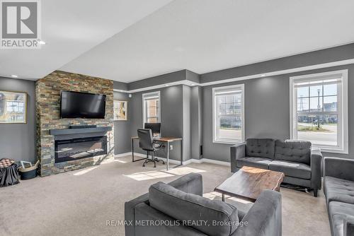 2700 Burkholder Drive, Pickering, ON - Indoor Photo Showing Living Room With Fireplace