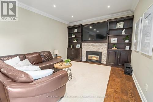 17 Oak Ridge Drive, Halton Hills, ON - Indoor Photo Showing Living Room With Fireplace