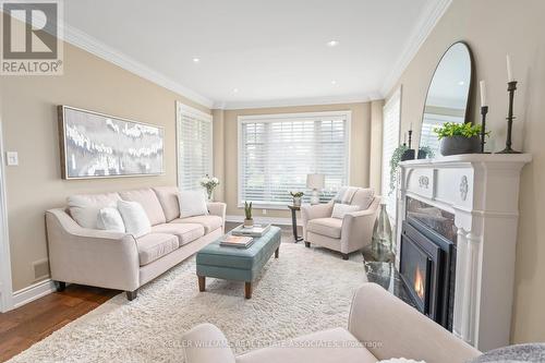 17 Oak Ridge Drive, Halton Hills, ON - Indoor Photo Showing Living Room With Fireplace