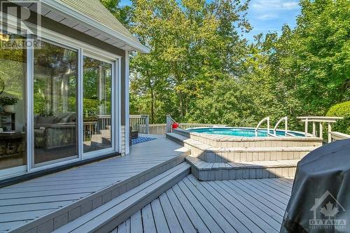 6429 Sugar Creek Way, Ottawa, ON - Outdoor With Above Ground Pool With Deck Patio Veranda With Exterior