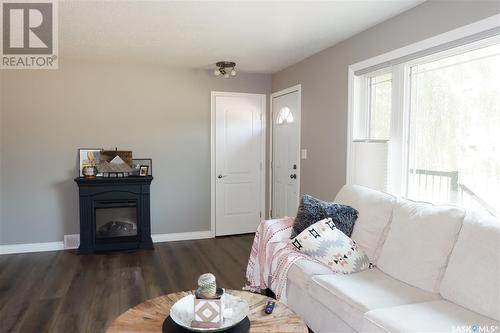 101 Empire Place, Assiniboia, SK - Indoor Photo Showing Living Room With Fireplace