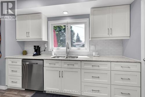 245 Chittick Crescent, Thames Centre (Dorchester), ON - Indoor Photo Showing Kitchen With Double Sink With Upgraded Kitchen