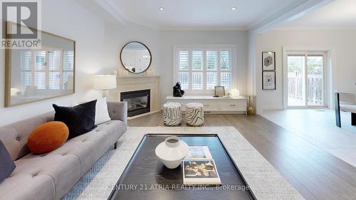 103 Martini Drive, Richmond Hill (Rouge Woods), ON - Indoor Photo Showing Living Room With Fireplace