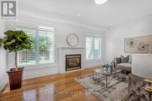 165 St Nicholas Crescent, Vaughan, ON - Indoor Photo Showing Living Room With Fireplace