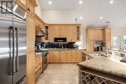 406 The Kingsway, Toronto, ON - Indoor Photo Showing Kitchen With Double Sink