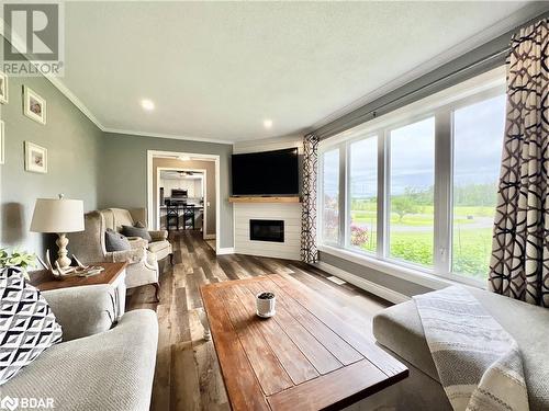 2038 Enright Road, Tyendinaga, ON - Indoor Photo Showing Living Room With Fireplace