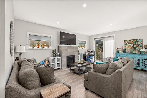 3737 Inverness Road, West Kelowna, BC - Indoor Photo Showing Living Room With Fireplace