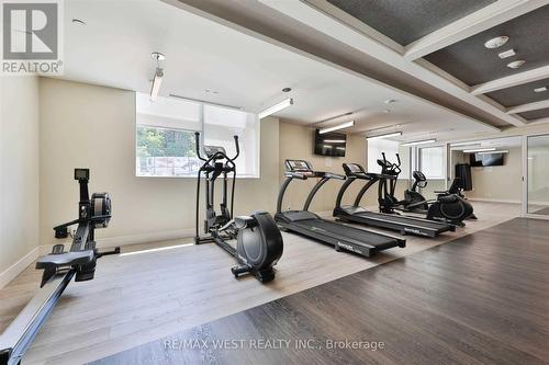 301 - 1575 Lakeshore Road W, Mississauga, ON - Indoor Photo Showing Gym Room