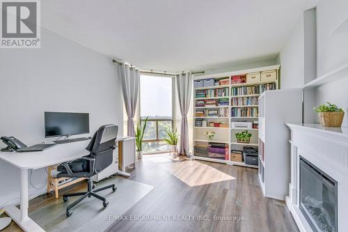 709 - 5090 Pinedale Avenue, Burlington, ON - Indoor Photo Showing Office With Fireplace