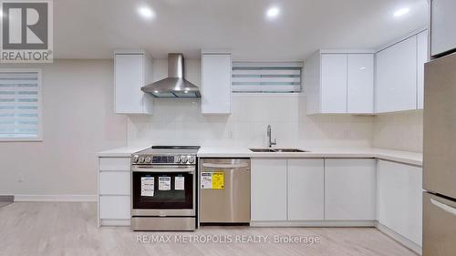 Lower B - 40 Stanwood Crescent, Toronto (Humbermede), ON - Indoor Photo Showing Kitchen With Double Sink