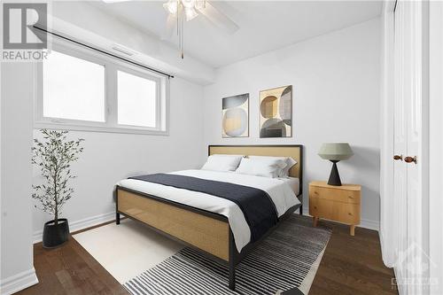 Image is Virtually Staged - 151 Potts Private Unit#107, Ottawa, ON - Indoor Photo Showing Bedroom