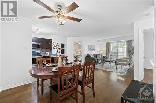 Large dinning room area to host your social gatherings - 151 Potts Private Unit#107, Ottawa, ON - Indoor Photo Showing Dining Room