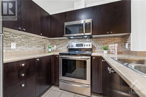 151 Potts Private Unit#107, Ottawa, ON - Indoor Photo Showing Kitchen With Double Sink